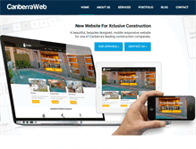 Tablet Screenshot of canberraweb.com.au